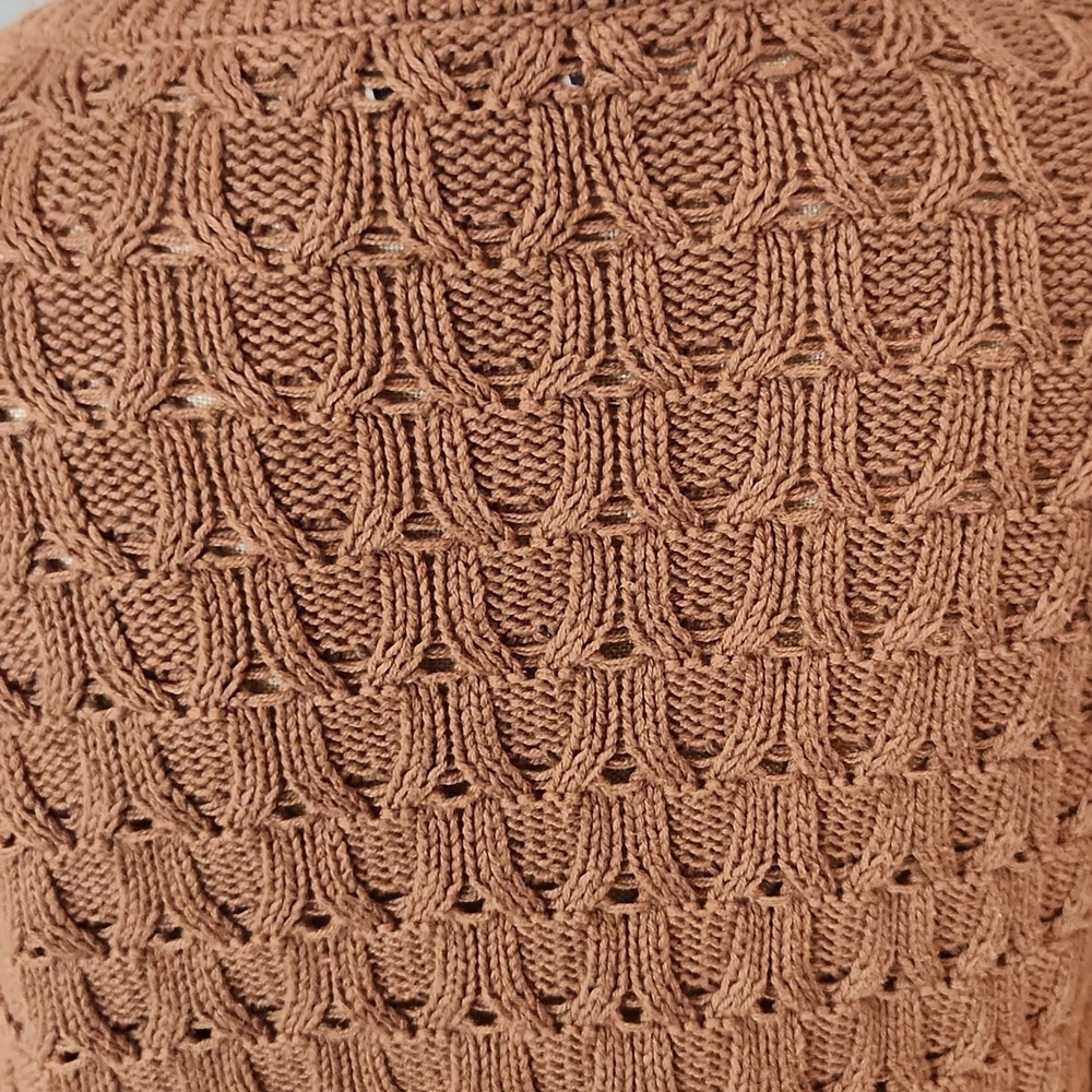 Croft & Borrow Cable Knit Chunky Cotton Blend One Button Cardigan Y2K Preppy - Picture 5 of 9